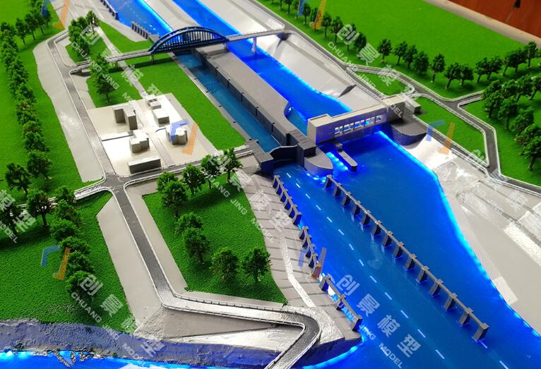 河道復航工程沙盤模型