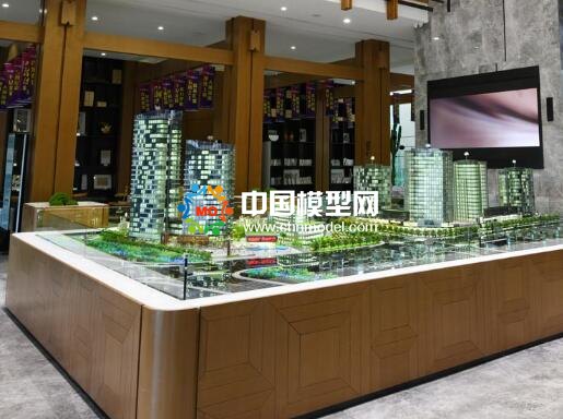 樓盤模型不光制作要精細，布盤也很重要