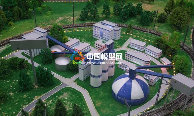 煤電循環利用沙盤模型