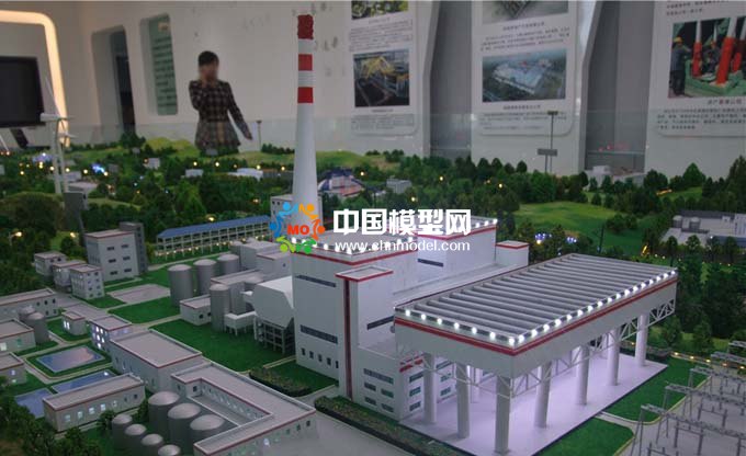 煤電循環利用沙盤模型