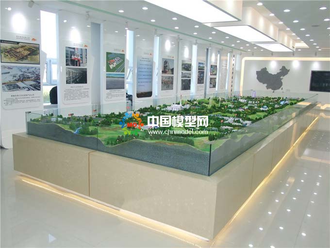 煤電循環利用沙盤模型