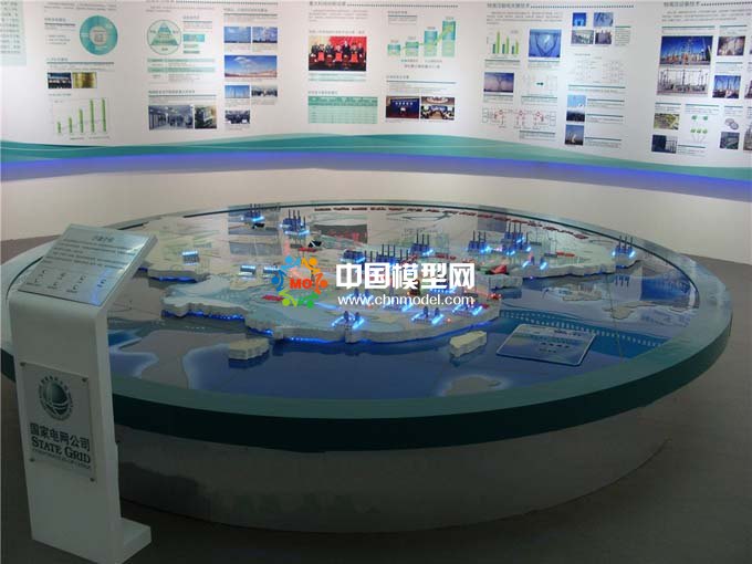 西電東輸線路沙盤模型