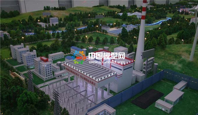 煤電循環利用沙盤模型