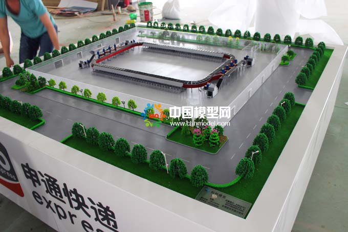 快遞物流沙盤，智能分揀模型