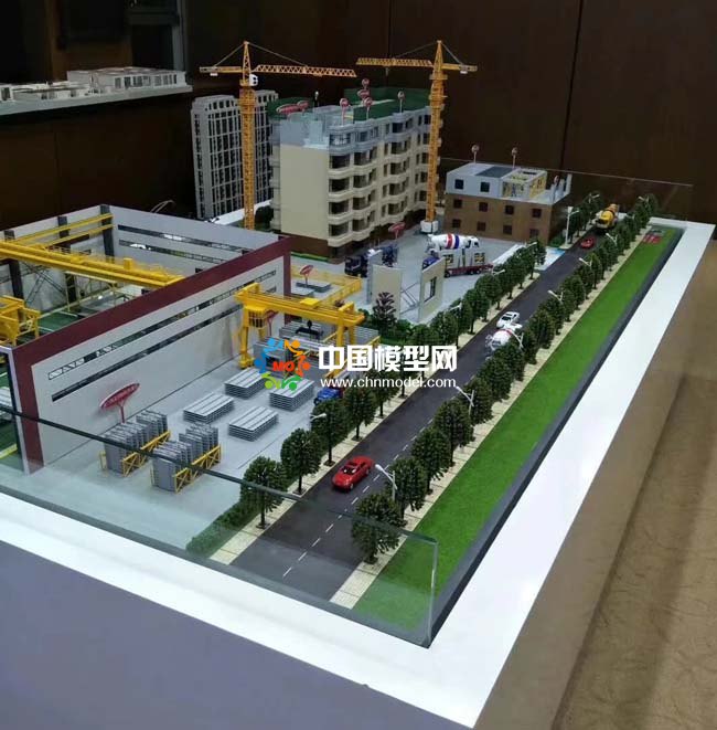 裝配式建筑???????PC混凝土預制件工廠沙盤模型
