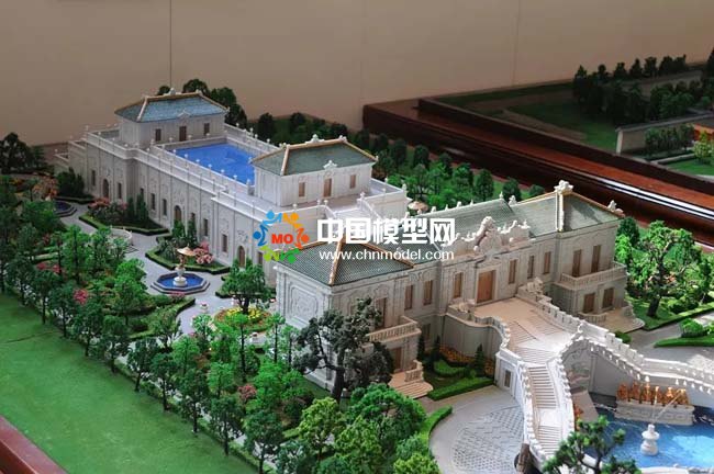 圓明園場(chǎng)景復(fù)原建筑沙盤(pán)模型