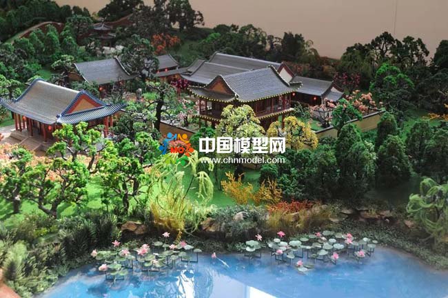 圓明園場(chǎng)景復(fù)原建筑沙盤(pán)模型