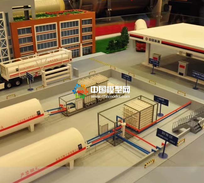 LNG工業流程沙盤模型