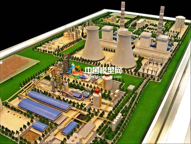 火力發電站沙盤模型