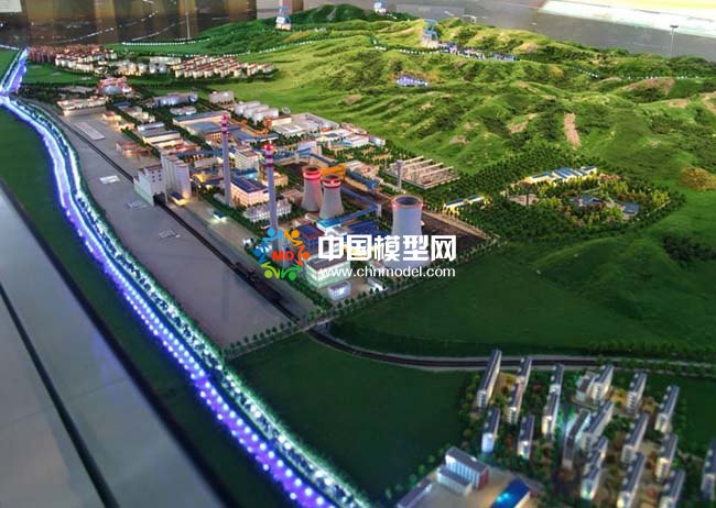 火力發電站沙盤模型