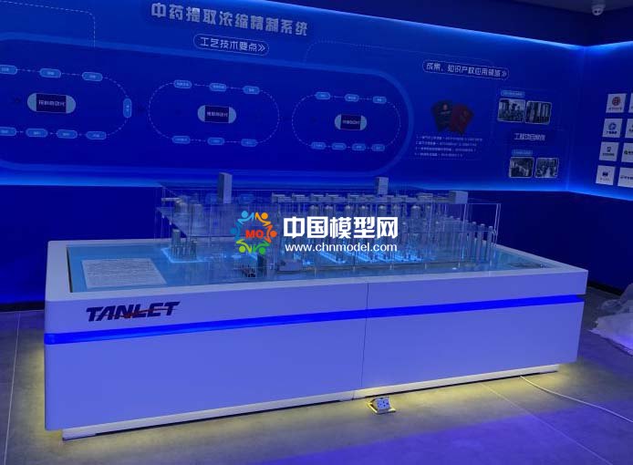 中藥提取濃縮精制系統沙盤模型