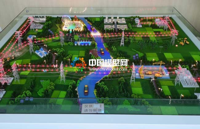 火力發電廠電網輸變電沙盤模型