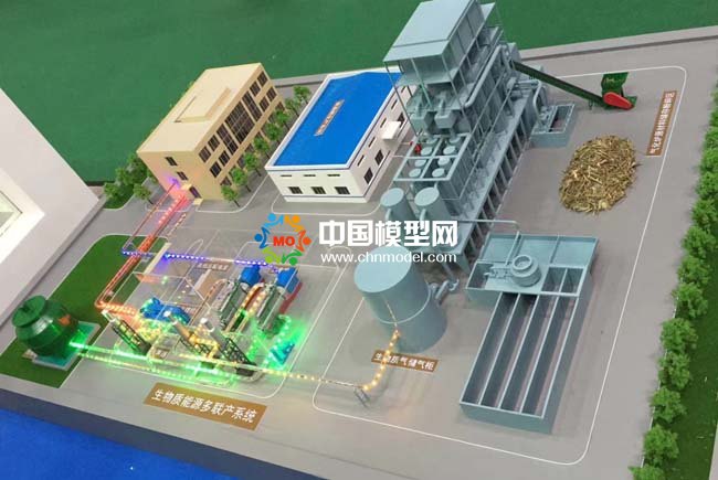 生物質熱解多聯(lián)產系統(tǒng)沙盤模型
