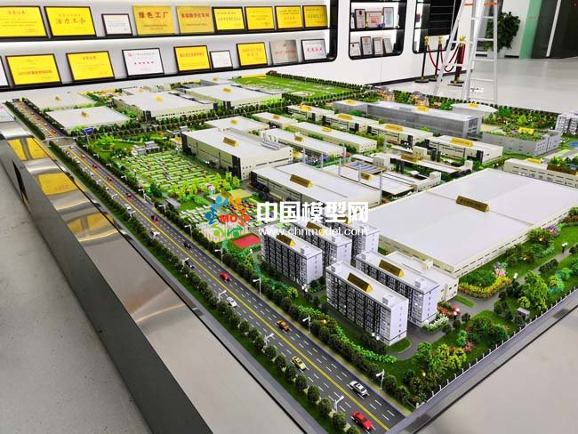 汽車動力電池工廠沙盤模型