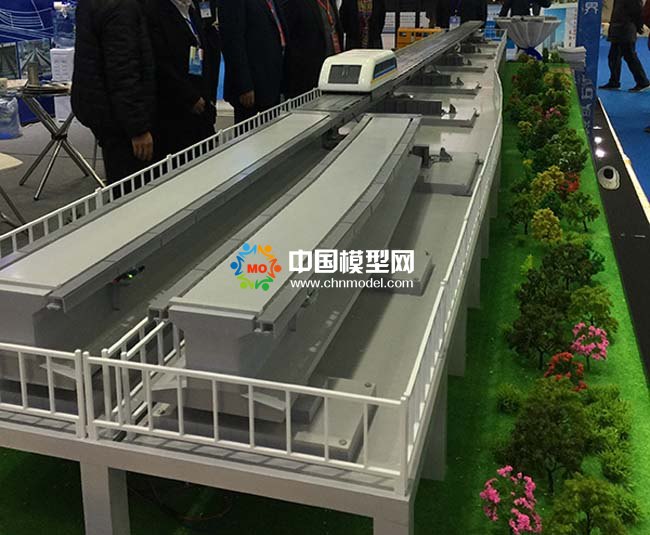 跨座式軌道交通系統沙盤模型