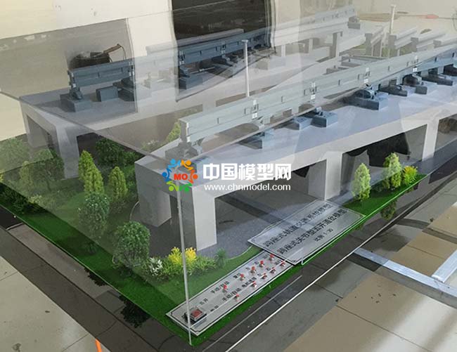 跨座式軌道交通系統沙盤模型