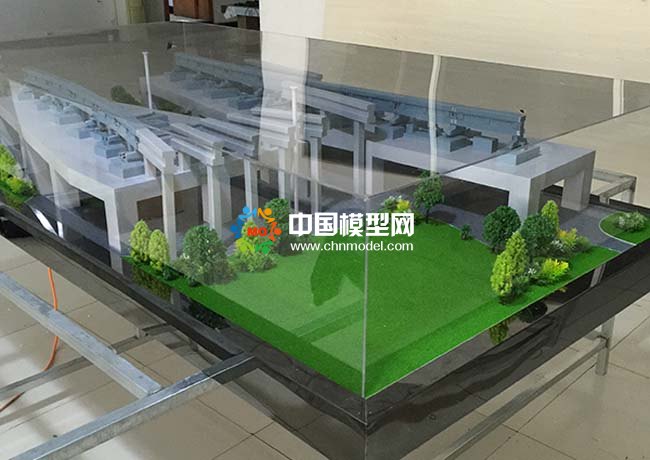 跨座式軌道交通系統沙盤模型