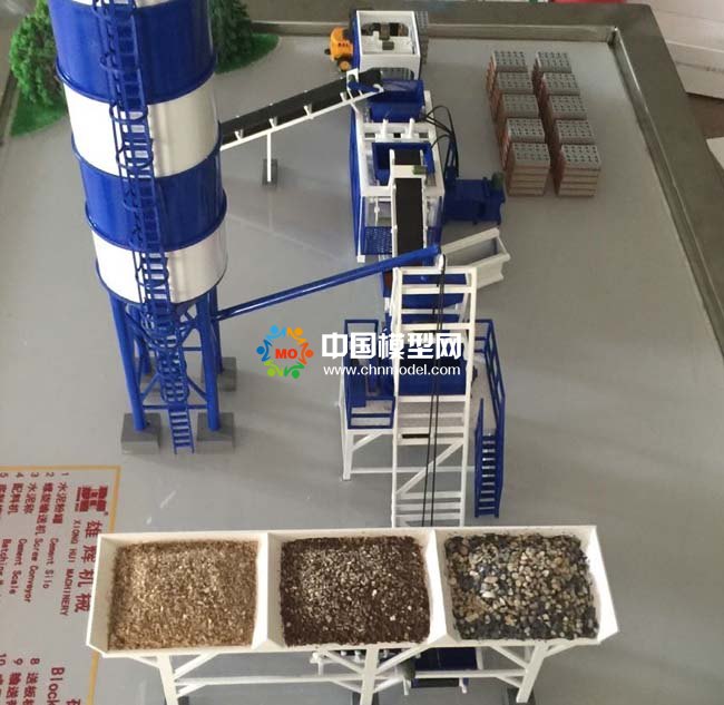 泡沫混凝土砌塊生產線沙盤模型