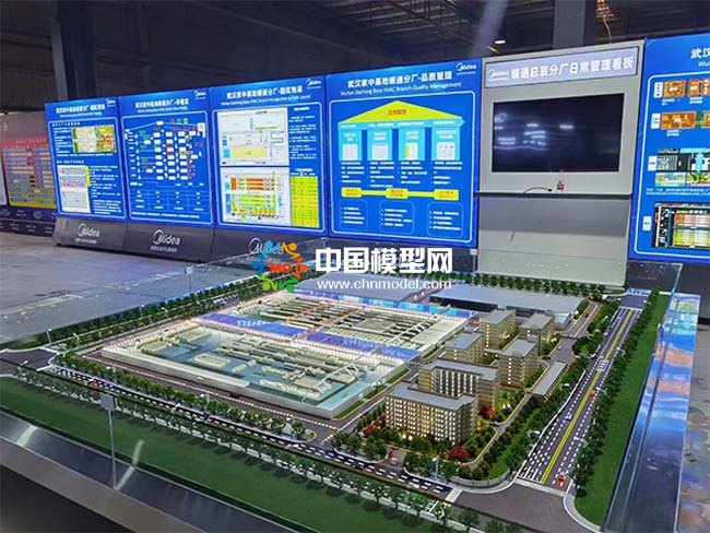 美的暖通總裝分廠沙盤模型