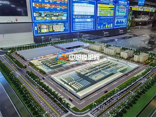 美的暖通總裝分廠沙盤模型