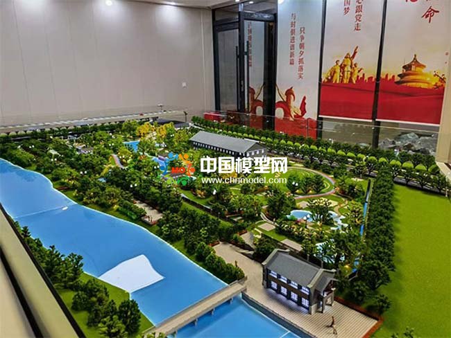 河道環境治理沙盤模型