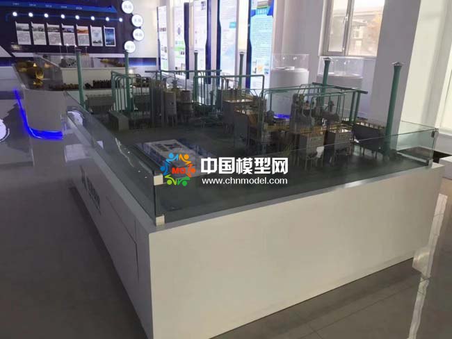 覆膜砂生產線沙盤模型