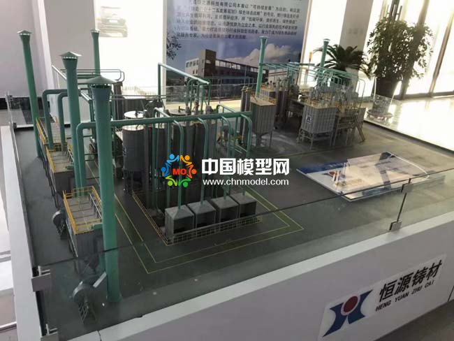 覆膜砂生產線沙盤模型