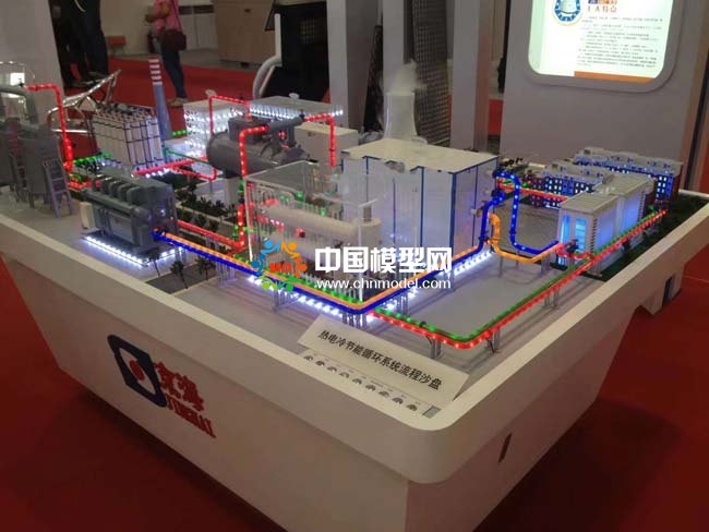 熱電冷節(jié)能循環(huán)系統(tǒng)沙盤模型