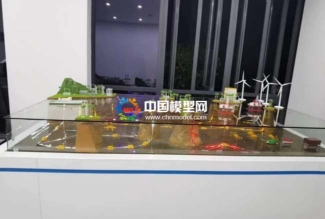 新能源海底電纜鋪設(shè)場景沙盤模型