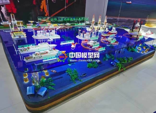中國石油海上應急救援綜合展示沙盤模型