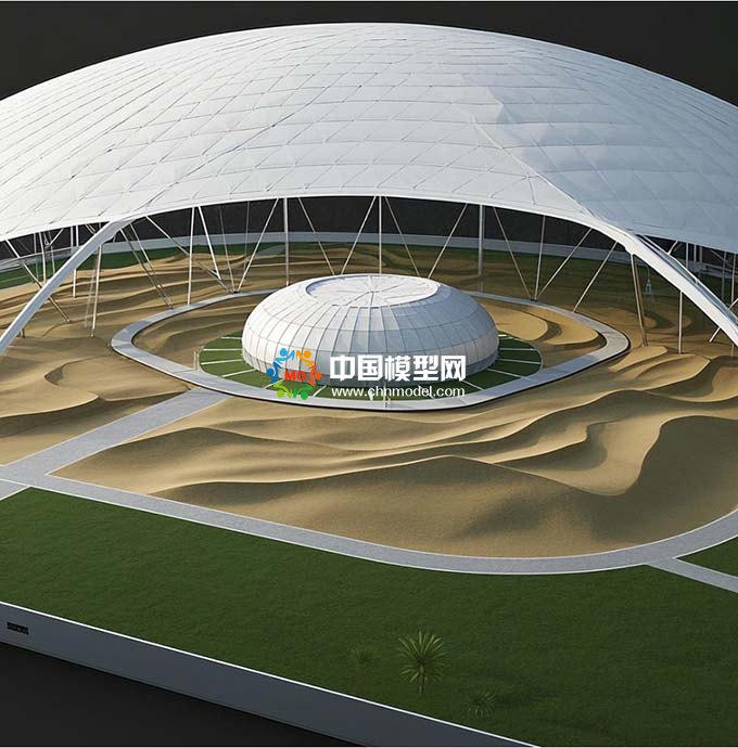 膜結構氣膜沙盤模顛覆傳統,重塑空間新形態