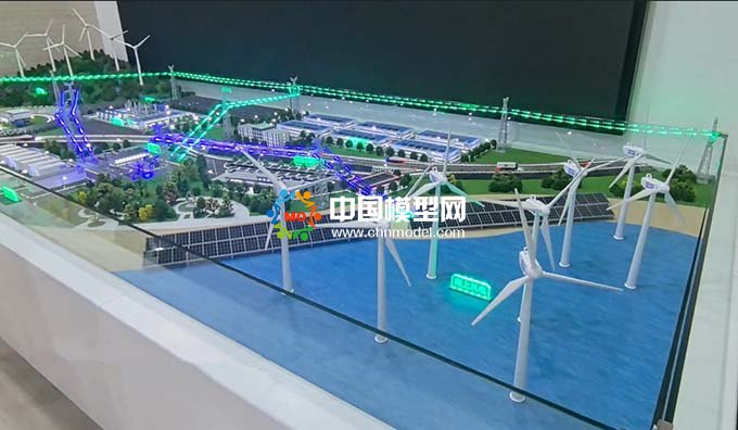太陽能風光互補新能源綜合發(fā)電沙盤模型