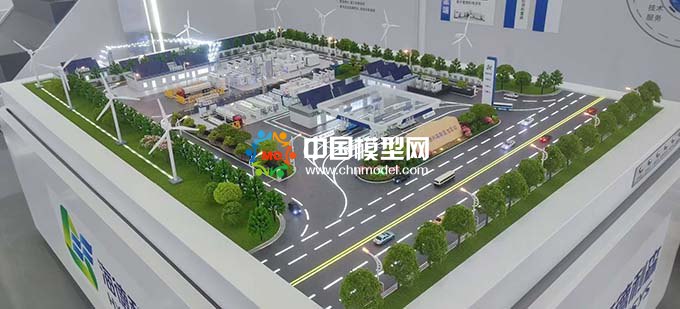 制氫加氫站沙盤模型