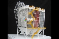 布袋除塵器沙盤模型，電除塵器沙盤模型